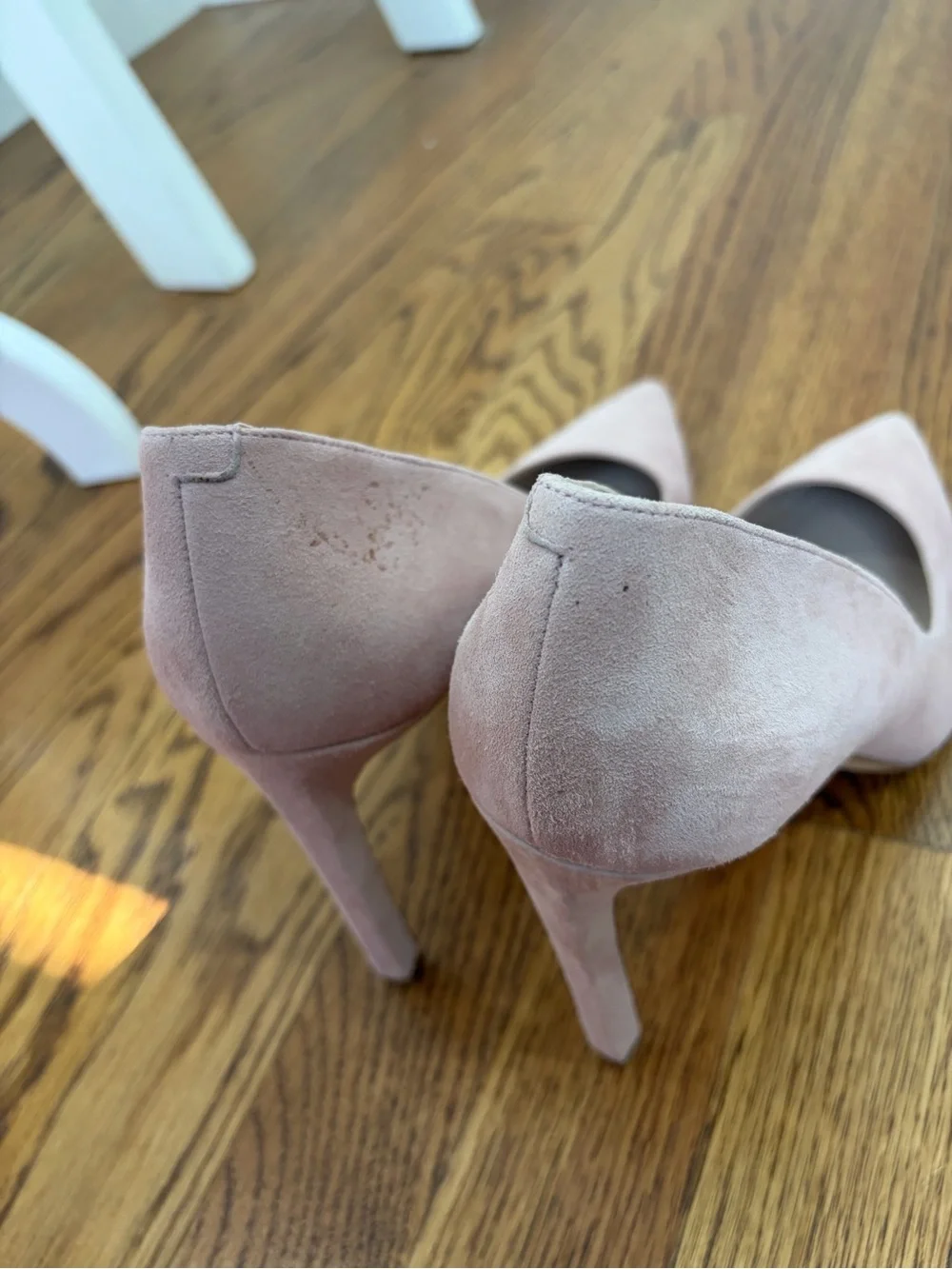 Nine West Blush Suede Pointed Toe Heel Pumps (10)